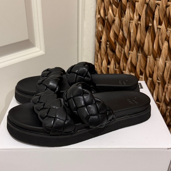 a new day Shoes - A New Day Black Braided Sandals